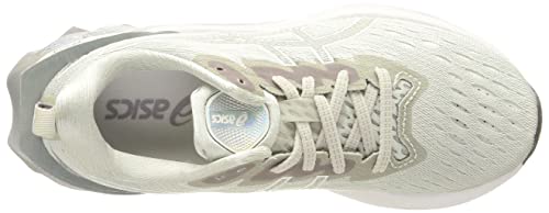 Asics Novablast 2 Platinum, Running Shoe Mujer, Glacier Grey/White, 40 EU