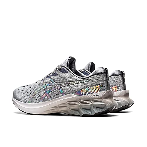 ASICS NOVABLAST 2 Platinum - Zapatillas de correr para hombre, color gris y blanco