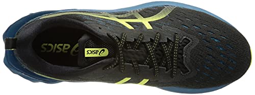 ASICS Novablast 2, Zapatillas de Running Hombre, Black Glow Yellow, 43.5 EU