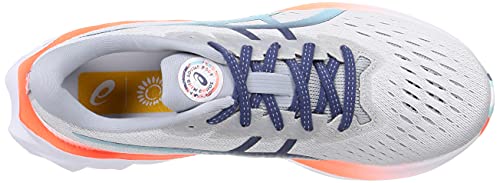 ASICS NOVABLAST 2, Zapatillas de Running Hombre, Glacier Grey Thunder Blue, 42 EU