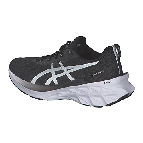 ASICS NOVABLAST 2, Zapatillas de Running Mujer, Black Pure Silver, 39 EU