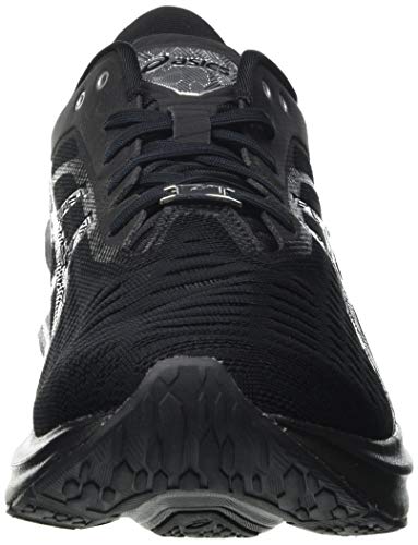 Asics Novablast Platinum, Road Running Shoe Hombre, Black/Pure Silver, 43.5 EU