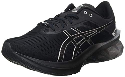 Asics Novablast Platinum, Road Running Shoe Hombre, Black/Pure Silver, 43.5 EU