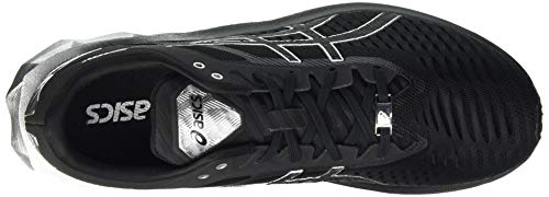 Asics Novablast Platinum, Road Running Shoe Hombre, Black/Pure Silver, 44 EU