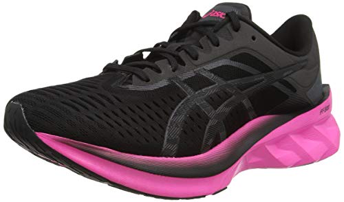 Asics NOVABLAST, Zapatillas para Correr Mujer, Black/Pink GLO, 44 EU