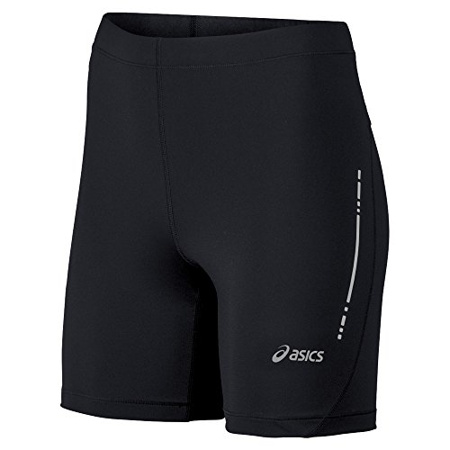 ASICS Pantalones cortos de Sprinter de rendimiento de funcionamiento de las mujeres, rendimiento negro, grande