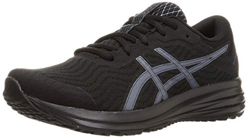 Asics Patriot 12, Zapatos para Correr Mujer, Negro (Black/Carrier Grey), 38 EU