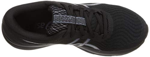 Asics Patriot 12, Zapatos para Correr Mujer, Negro (Black/Carrier Grey), 40.5 EU