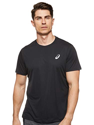 Asics Silver SS Top Camiseta, Hombre, Performance Black, M