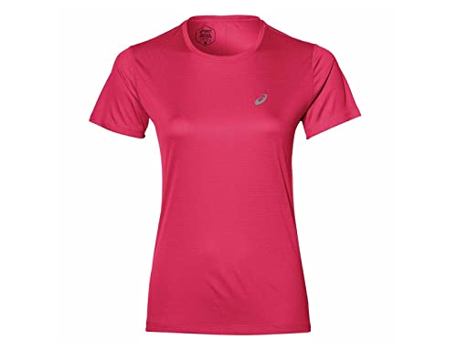 ASICS Silver SS Top T-Shirt, Pixel Pink, L Unisex-Adult