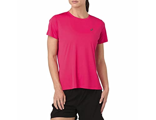 ASICS Silver SS Top T-Shirt, Pixel Pink, L Unisex-Adult