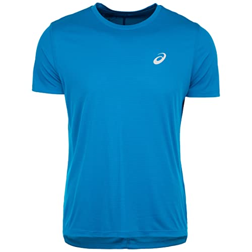 ASICS Silver SS Top T-Shirt, Race Blue, XL Unisex-Adult