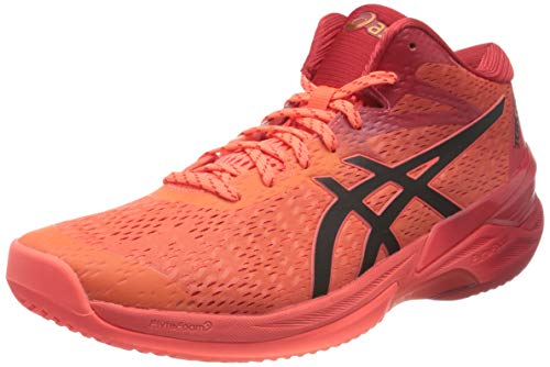 Asics Sky Elite FF MT Tokyo, Indoor Court Shoe Hombre, Sunrise Red/Eclipse Black, 42.5 EU