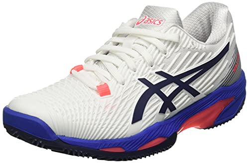 ASICS Solution Speed FF Clay, Zapatillas de Tenis Mujer, White Peacoat, 38 EU