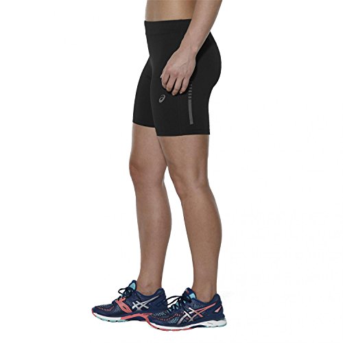 ASICS Sprinter Pantalón Corto, Mujer, Negro, XL