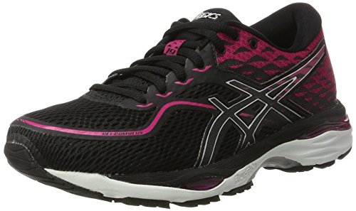 Asics T7B8N9093, Zapatillas de Running Mujer, Negro (Black/Silver/Pink Peacock), 37.5 EU