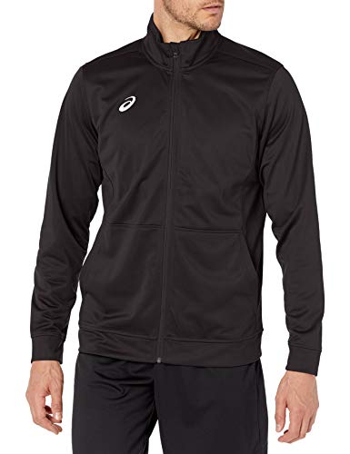 ASICS Team Tricot Warm Up - Chaqueta de punto (talla pequeña), color negro