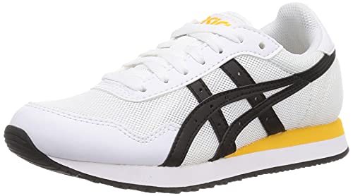 ASICS Tiger Runner, Zapatillas para Correr de Carretera Hombre, Blanco y Negro, 44 EU