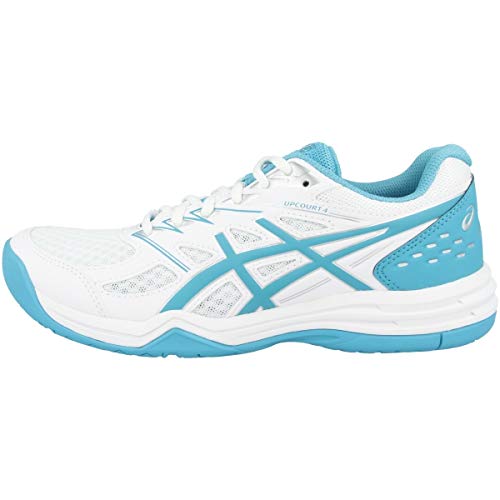 ASICS Upcourt 4, Sneaker Mujer, Blanc Bleu Ciel, 39 EU