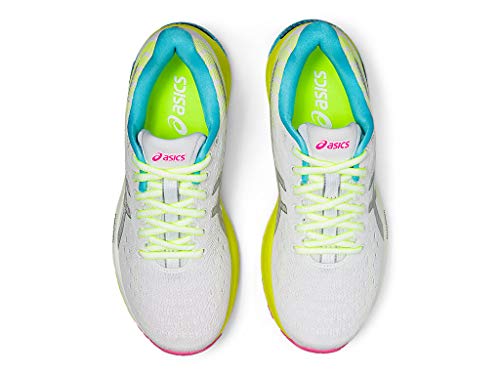 ASICS Women's Gel-Cumulus 22 Lite-Show Running Shoes, 5M, White/Pure Silver