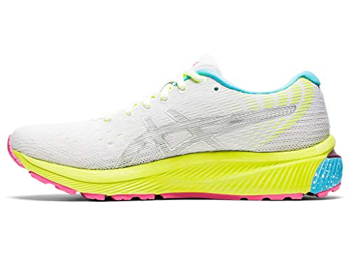 ASICS Women's Gel-Cumulus 22 Lite-Show Running Shoes, 5M, White/Pure Silver