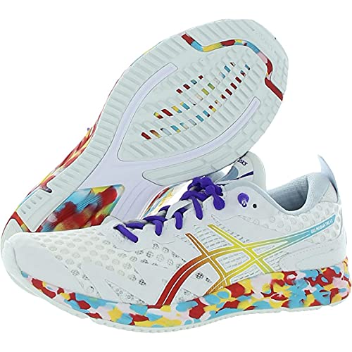 ASICS Women's Gel-Noosa Tri 12 Running Shoes, 8M, White/Classic RED