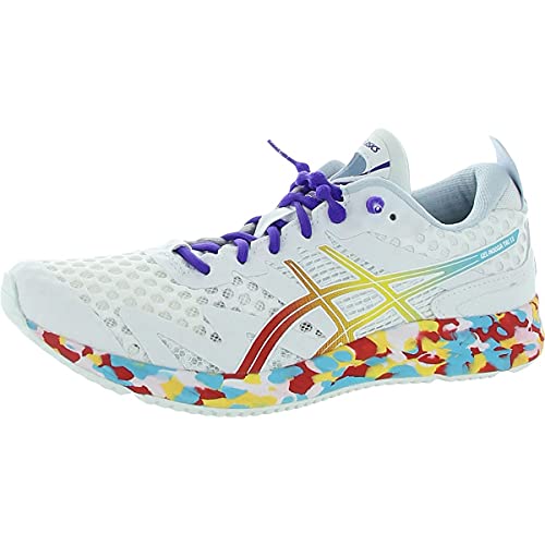 ASICS Women's Gel-Noosa Tri 12 Running Shoes, 8M, White/Classic RED