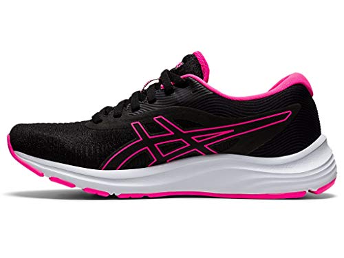 ASICS Women's Gel-Pulse 12 Running Shoes, 7.5M, Black/HOT Pink