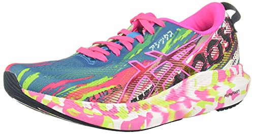 ASICS Women's Noosa Tri 13 Running Shoes, 7.5M, Digital Aqua/HOT Pink