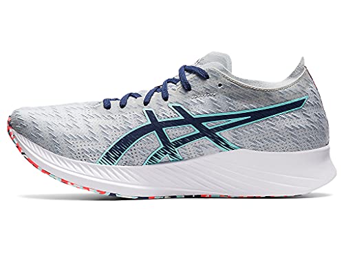 ASICS Zapatillas de correr Magic Speed para hombre, Glacier Grey/Thunder Blue, 41.5 EU