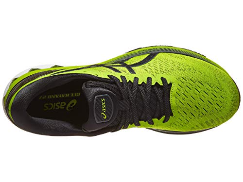 Asics Zapatillas de running Gel-Kayano 27 para hombre, Azul (Piel de Lima/Negro), 44.5 EU
