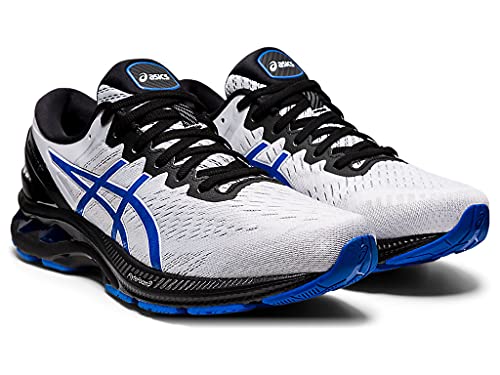 ASICS Zapatillas de running Gel-Kayano 27 para hombre, blanco (Blanco/Azul ilusión), 42 EU