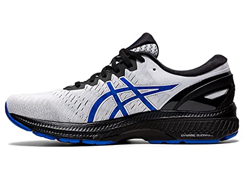 ASICS Zapatillas de running Gel-Kayano 27 para hombre, blanco (Blanco/Azul ilusión), 42 EU