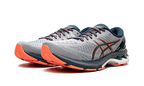 Asics Zapatillas de running Gel-Kayano 27 para hombre, Gris (Chapa Roca/Azul Magnético), 44.5 EU