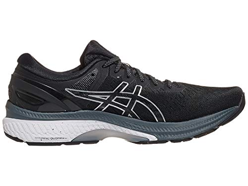 Asics Zapatillas de running Gel-Kayano 27 para hombre, Negro (negro, plateado), 44.5 EU