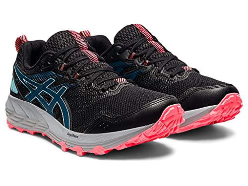 ASICS Zapatillas de running Gel-Sonoma 6 para mujer, Negro/Deep Sea Teal, 44.5 EU