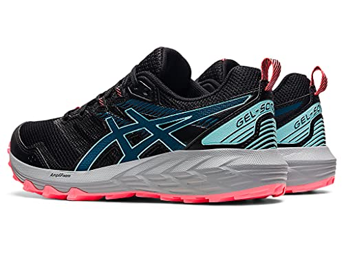 ASICS Zapatillas de running Gel-Sonoma 6 para mujer, Negro/Deep Sea Teal, 44.5 EU