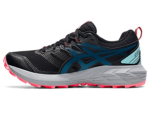 ASICS Zapatillas de running Gel-Sonoma 6 para mujer, Negro/Deep Sea Teal, 44.5 EU