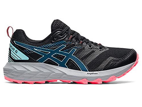 ASICS Zapatillas de running Gel-Sonoma 6 para mujer, Negro/Deep Sea Teal, 44.5 EU