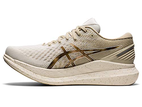 ASICS Zapatillas de running Glideride 2 para hombre, blanco (Crema/masilla), 44.5 EU