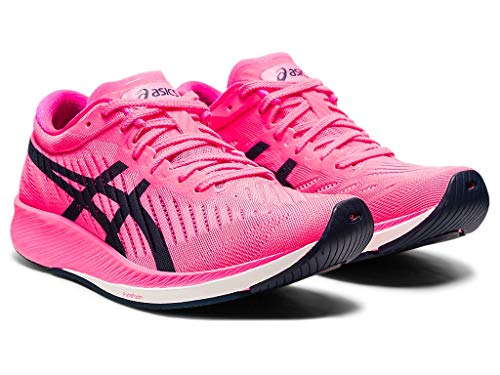 ASICS Zapatillas de running Metaracer para mujer, rosa (Rosa intenso/Azul Francés), 37 EU