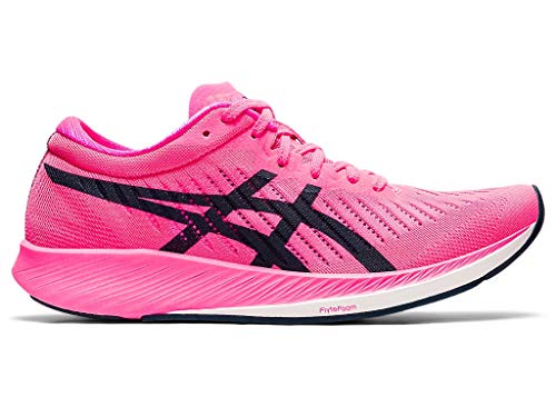 ASICS Zapatillas de running Metaracer para mujer, rosa (Rosa intenso/Azul Francés), 37 EU