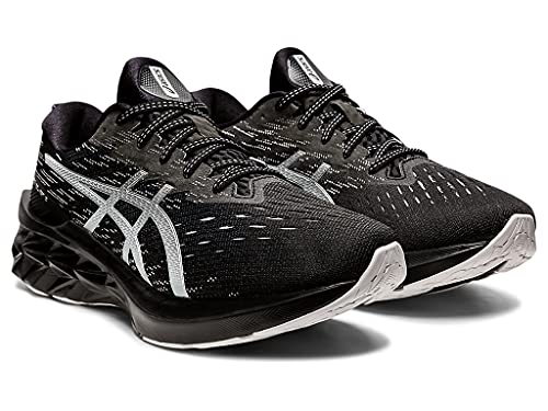 ASICS Zapatillas de running NOVABLAST 2 para hombre, negro (negro, plateado), 41.5 EU