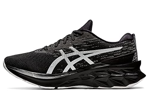 ASICS Zapatillas de running NOVABLAST 2 para hombre, negro (negro, plateado), 41.5 EU