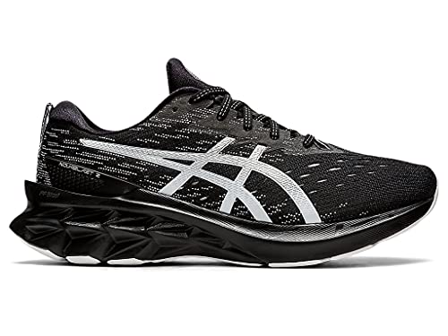 ASICS Zapatillas de running NOVABLAST 2 para hombre, negro (negro, plateado), 41.5 EU