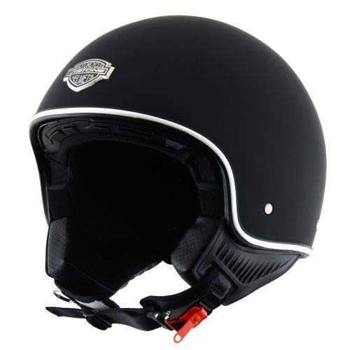 Astone Helmets - Minijet 66 - Casque jet vintage - Casque style rétro US - Casque de moto en polycarbonate - matt black M