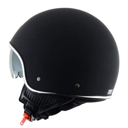 Astone Helmets - Minijet 66 - Casque jet vintage - Casque style rétro US - Casque de moto en polycarbonate - matt black M