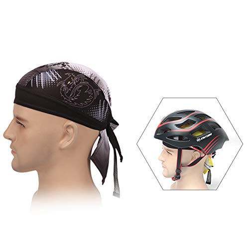 Asudaro Gorra unisex de pirata, para equitación al aire libre, pañuelo para la cabeza, gorro para bicicleta, protección UV, pañuelo pirata, gorro para correr, gorro funcional, Diseño 6, Talla única