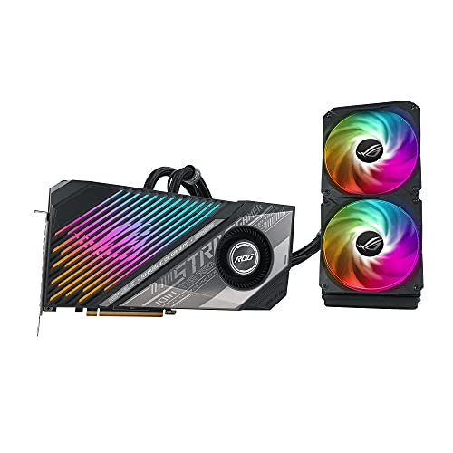 ASUS ROG Strix LC AMD Radeon RX 6900 XT Top Edition - Tarjeta gráfica Gaming (AMD RDNA 2,  PCIe 4.0, 16 GB GDDR6, HDMI 2.1, DisplayPort 1.4a, Placa fría, radiador de 240 mm, Tubos de 600 mm)