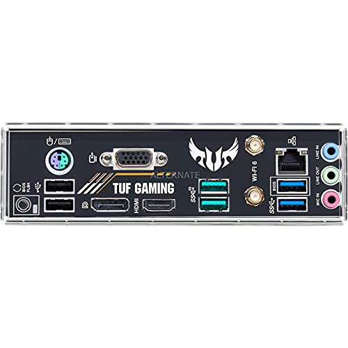 ASUS TUF Gaming B550M-E WiFi - Placa Base de Gaming Micro-ATX AMD B550 Ryzen AM4, PCIe 4.0, M.2, Wi-Fi 6, SATA 6 Gbps, USB 3.2 Gen. 2 Tipo A y USB 3.2 Gen. 1 Tipo C, BIOS Flashback, Aura Sync RGB
